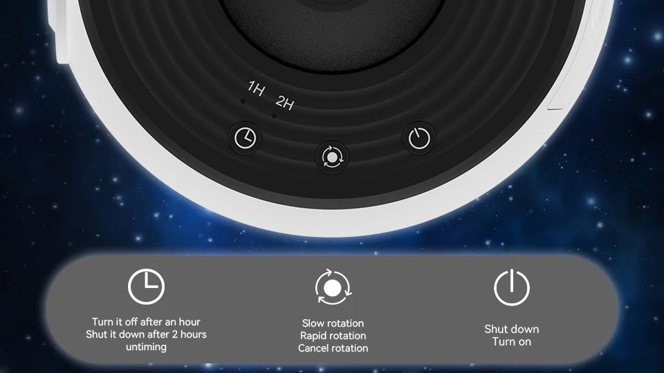 Proiettore Galaxy Con Luce Notturna E Cielo Stellato 360 Gradi Per Camera Da Letto Dei Bambini Regalo San Valentino