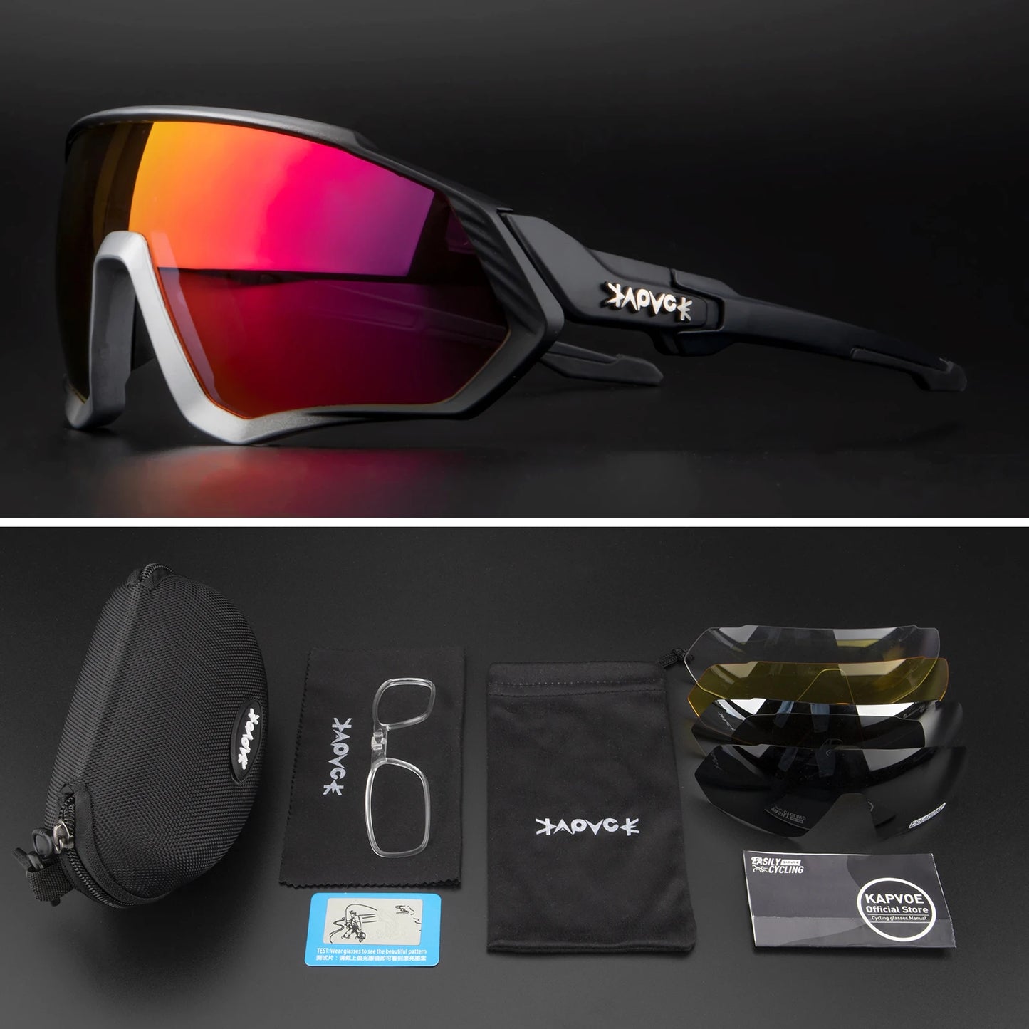 Occhiali Da Ciclismo Polarizzati Per Sport All'Aperto Corsa Pesca MTB Bici Da Strada Unisex Uomo Donna