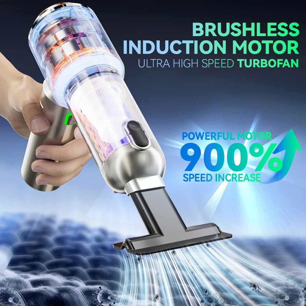 Aspirapolvere Senza Fili Per Auto 18000Pa Portatile Mini Pulitore Potente Efficace RoHS CE