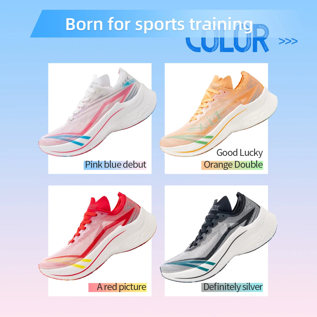 ONEMIX Marathon Scarpe Da Corsa Con Piastra In Carbonio Uomo Antiurto Rimbalzo Ultraleggero E Supporto Stabile