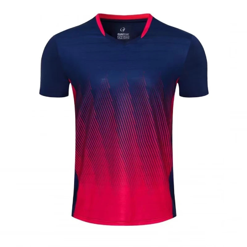 Maglietta Ping Pong Unisex Manica Corta 2024 Abbigliamento Sportivo Da Allenamento Fascia Alta Per Tennis Badminton