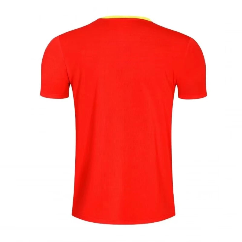 Maglietta Ping Pong Unisex Manica Corta 2024 Abbigliamento Sportivo Da Allenamento Fascia Alta Per Tennis Badminton