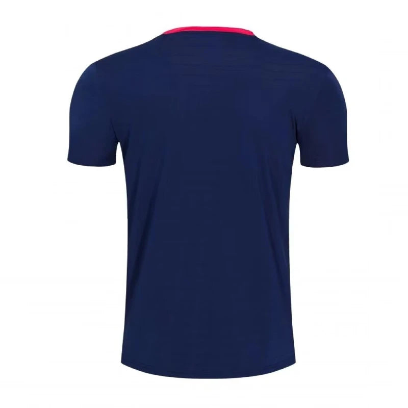 Maglietta Ping Pong Unisex Manica Corta 2024 Abbigliamento Sportivo Da Allenamento Fascia Alta Per Tennis Badminton