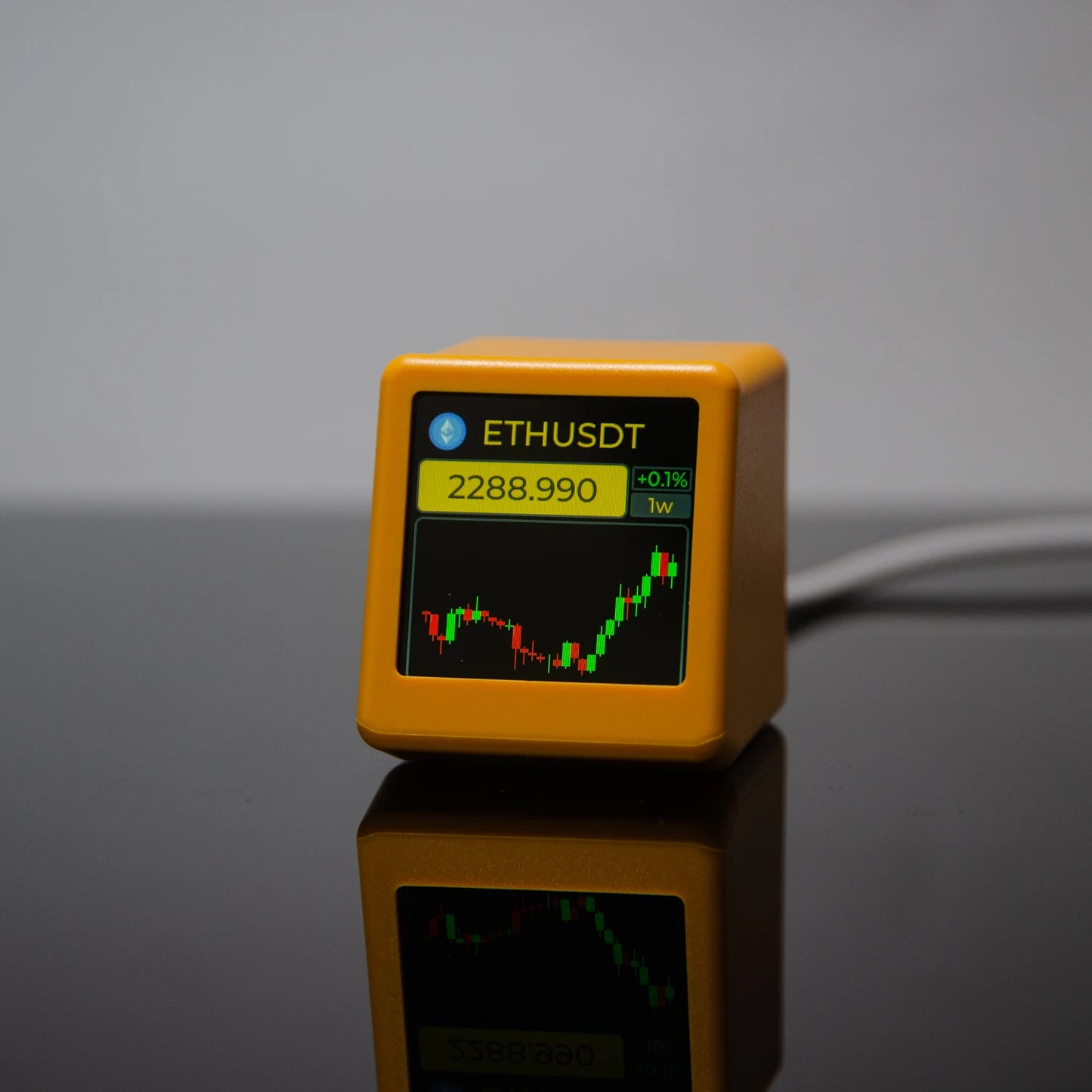 GeekMagic Pro Tracker di Prezzi per Bitcoin Criptovalute Azioni Futuri e Valute con Display Ora e Meteo