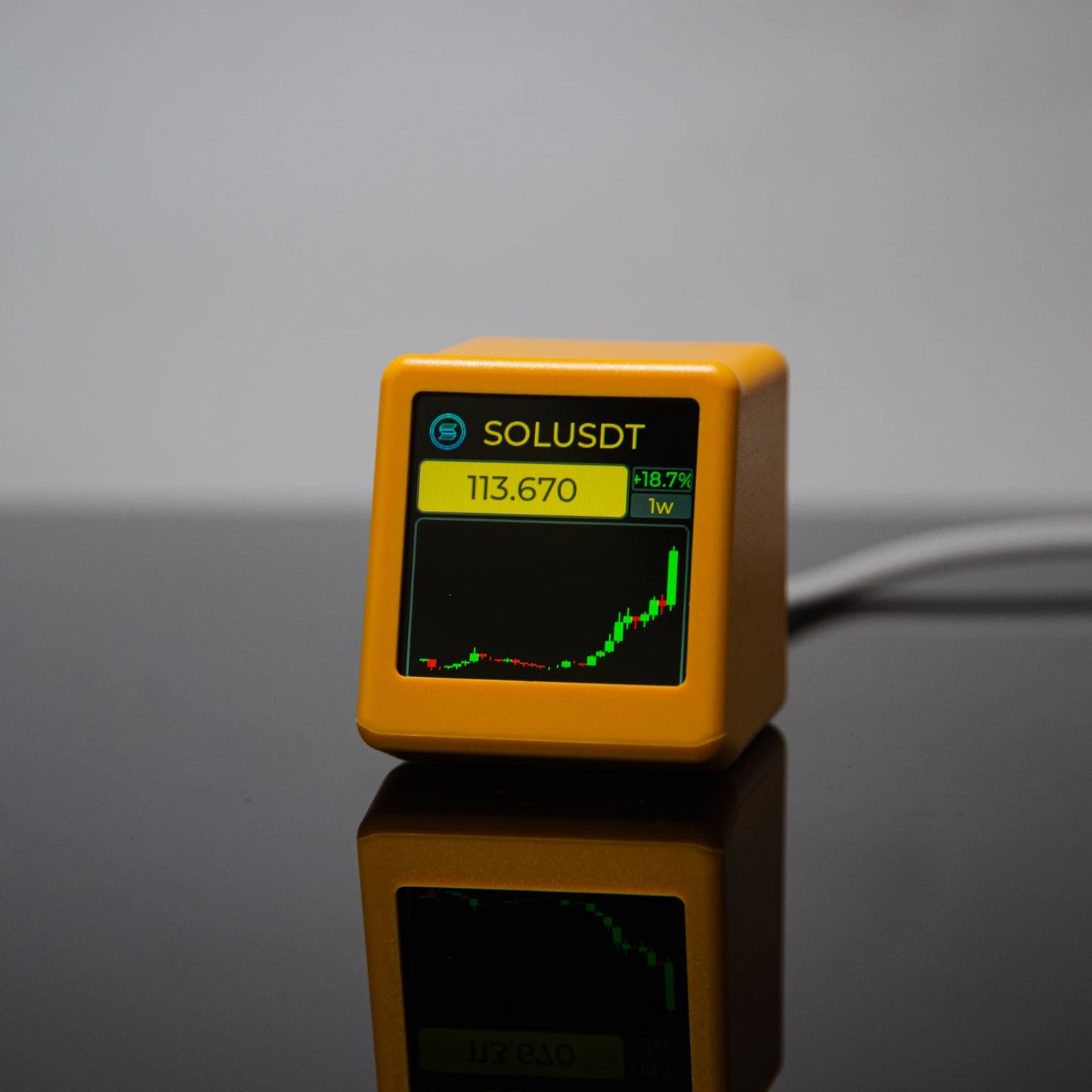 GeekMagic Pro Tracker di Prezzi per Bitcoin Criptovalute Azioni Futuri e Valute con Display Ora e Meteo