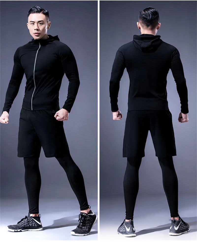 Top coat sportivo da uomo con tasche, attrezzatura fitness, giacche da corsa, abbigliamento sportivo, allenamento, jogging, felpe