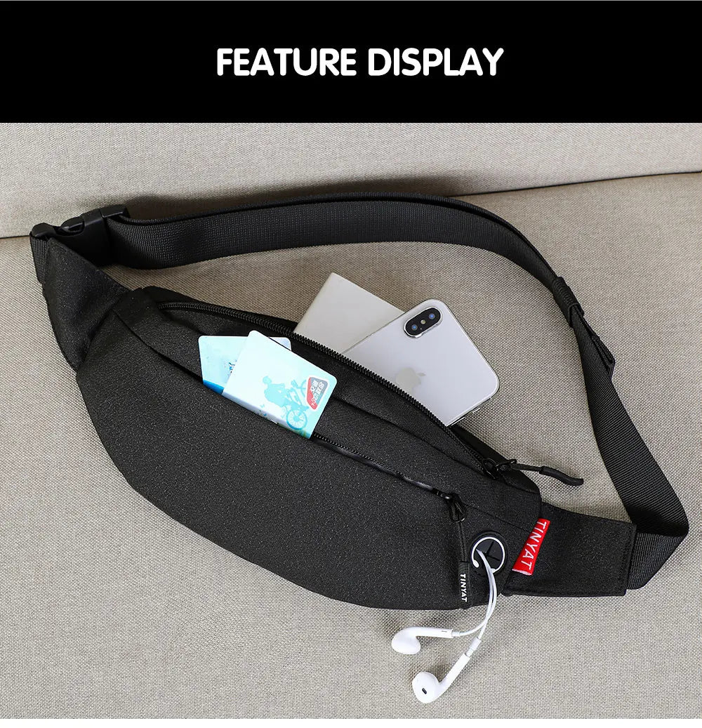 Marsupio Da Uomo Borsa Da Viaggio Cintura Per Telefono Grande Casual Fanny Banana Bag Tasche Sui Fianchi