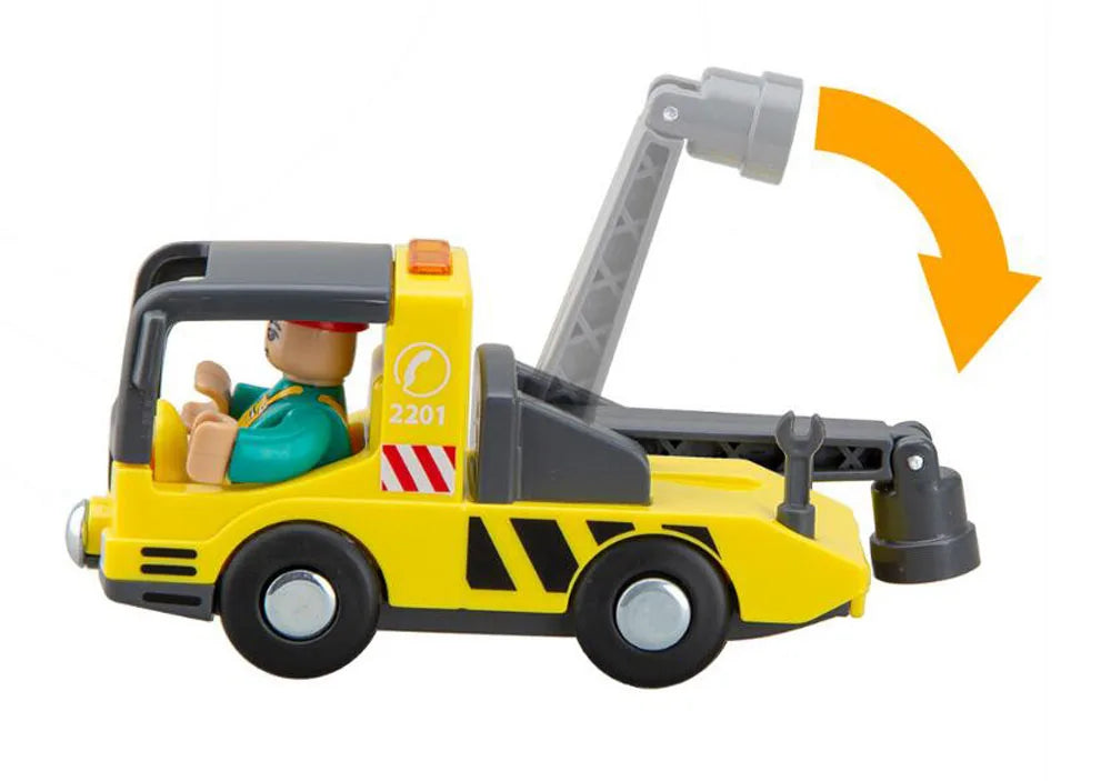 Nuovo Treno Magnetico Per Bambini Con Camion Pompieri Ambulanza Polizia Compatibile Brio In Legno