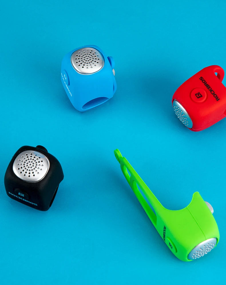 RockBros Campanello Per Ciclismo Elettrico 90 dB Campana MTB Manubrio Gel Di Silice Anello A Conchiglia Bicicletta