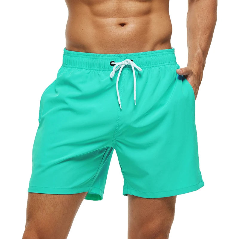 Costume Elasticizzato Uomo Escatch 2025 Pantaloncini Da Spiaggia Ad Asciugatura Rapida Tasche Cerniera Fodera Rete