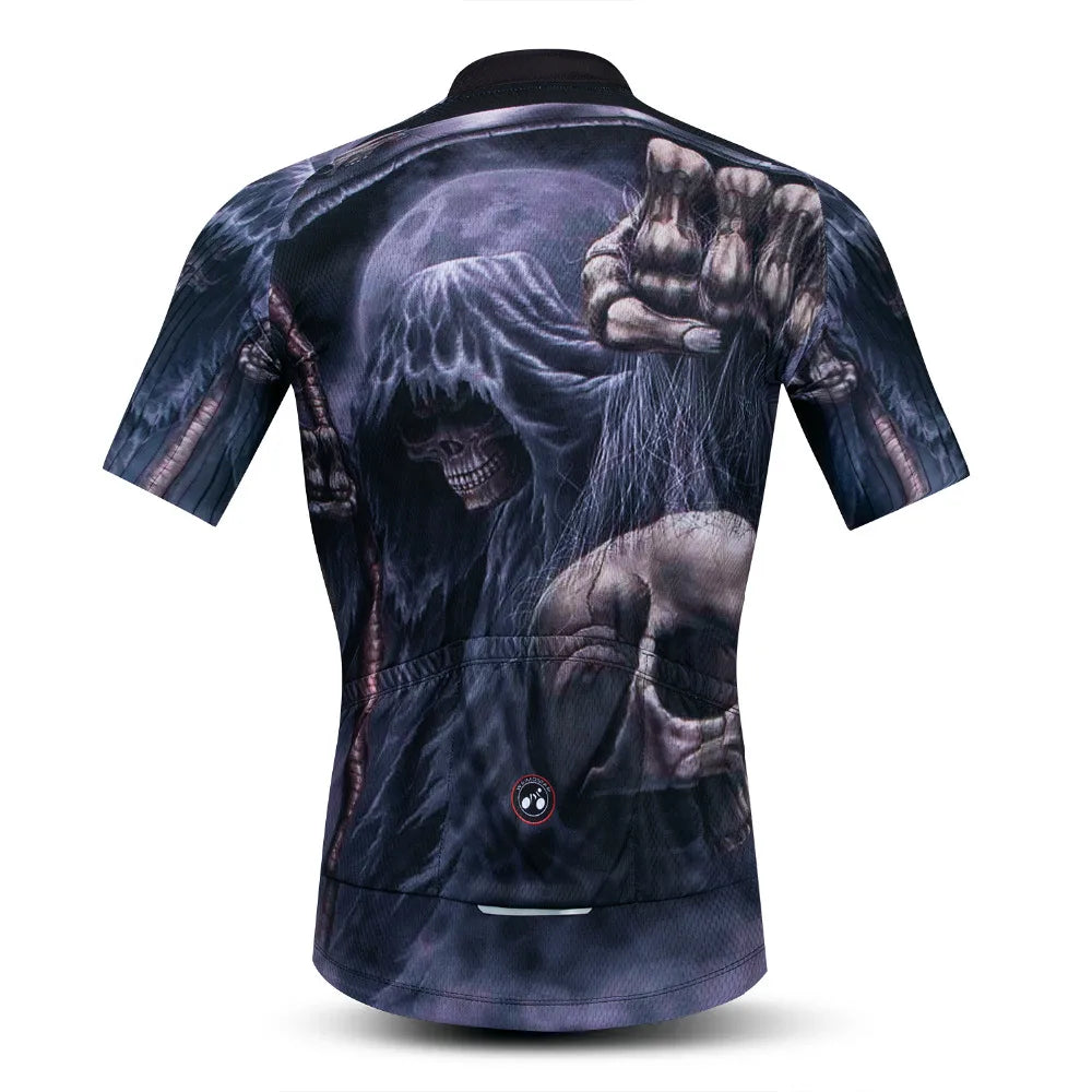Maglia Ciclismo Estiva Uomo Traspirante A Maniche Corte Con Tasche Per Mountain Bike