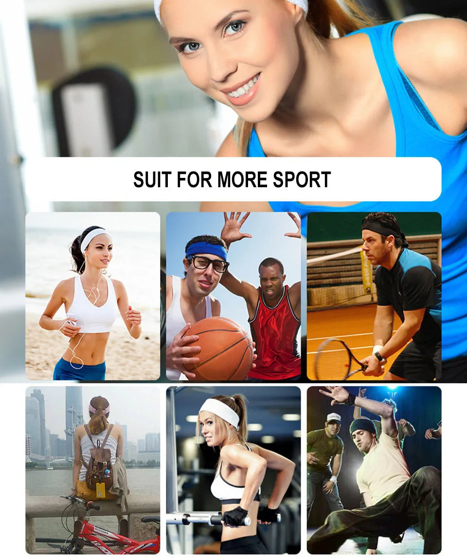 Fascia Sudore In Cotone Alta Qualità Unisex Per Yoga Tennis Pallavolo Fronte Asciutta Comfort Duraturo