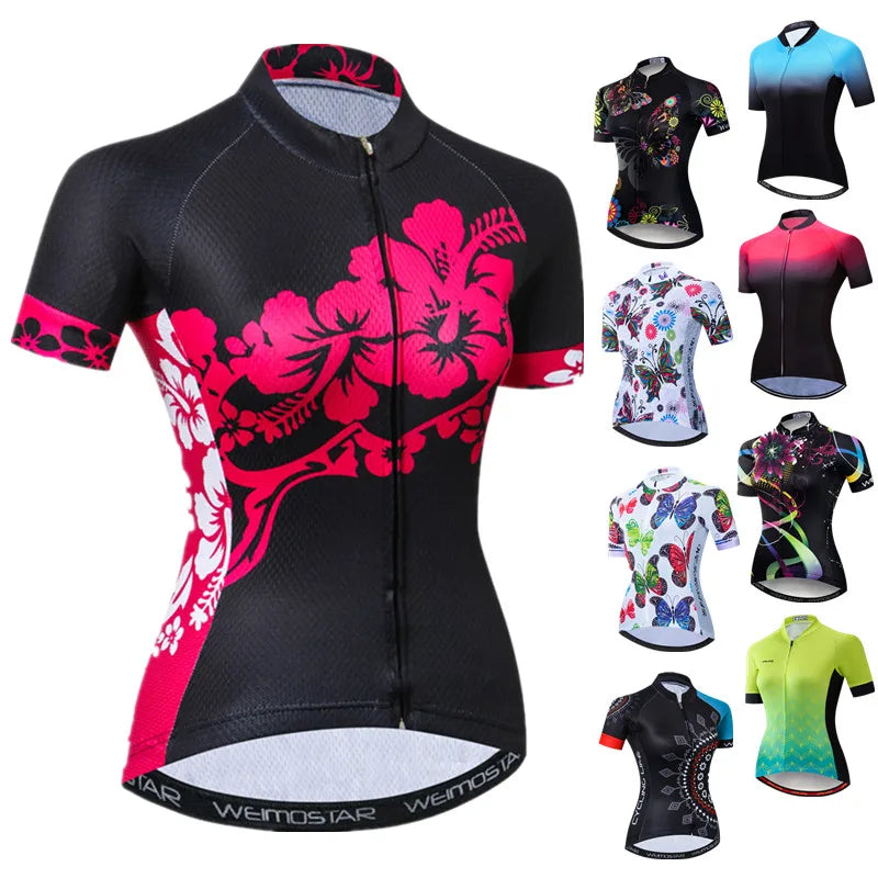 Maglia Da Ciclismo Da Donna Weimostar Estiva Manica Corta Pro Team MTB Abbigliamento Da Bici Maglia Maillot Ciclismo