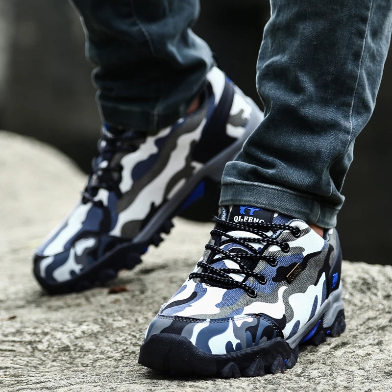 Scarpe Mimetiche Da Esterno Unisex Per Trekking E Trail Running Verde Militare Traspiranti Con Aumento Di Altezza
