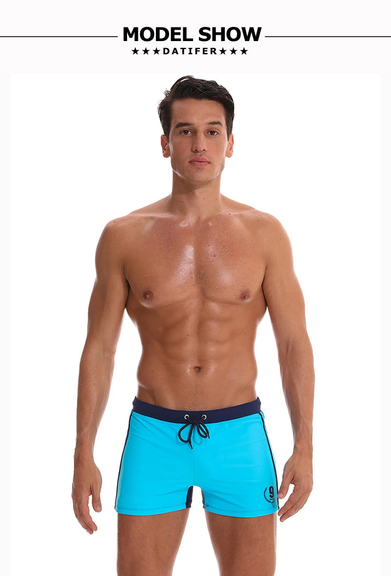 Datifer 2025 Costume da Bagno Uomo Bikini in Nylon Spandex Aderente Monocromatico Comfort
