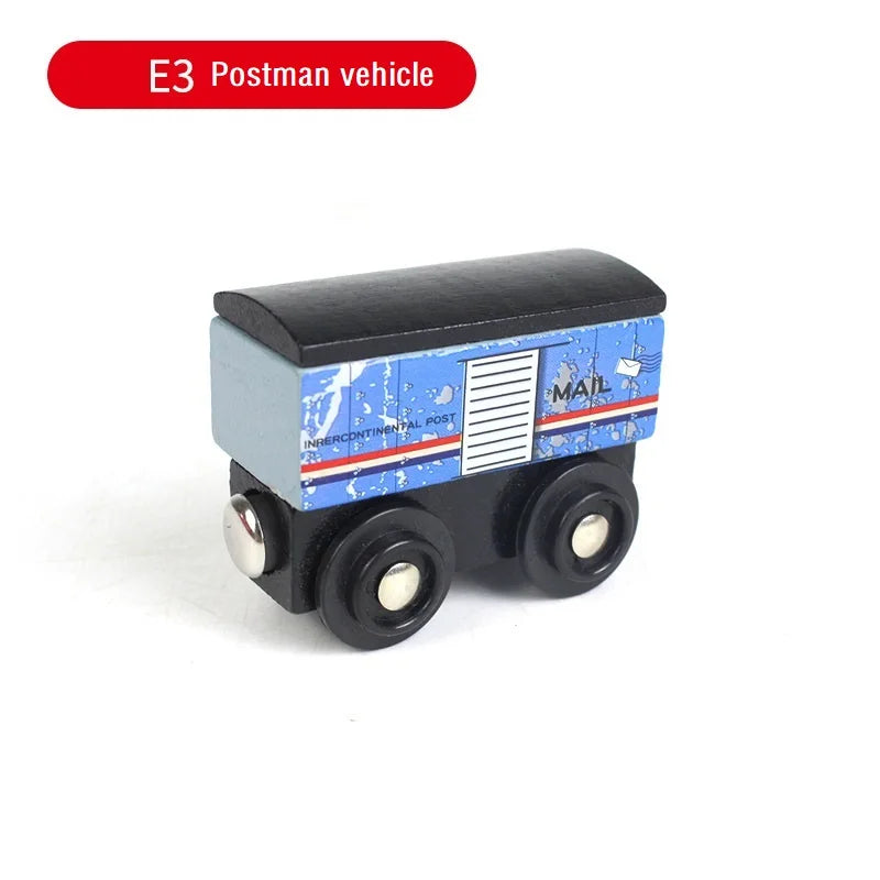 Treno Magnetico in Legno per Bambini Locomotiva con Binari Giochi Educativi Regalo di Compleanno