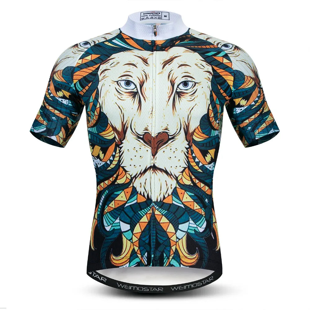 Maglia Ciclismo Estiva Uomo Traspirante A Maniche Corte Con Tasche Per Mountain Bike