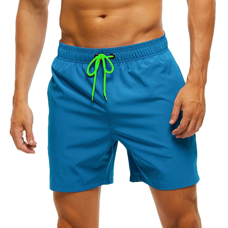 Costume Elasticizzato Uomo Escatch 2025 Pantaloncini Da Spiaggia Ad Asciugatura Rapida Tasche Cerniera Fodera Rete