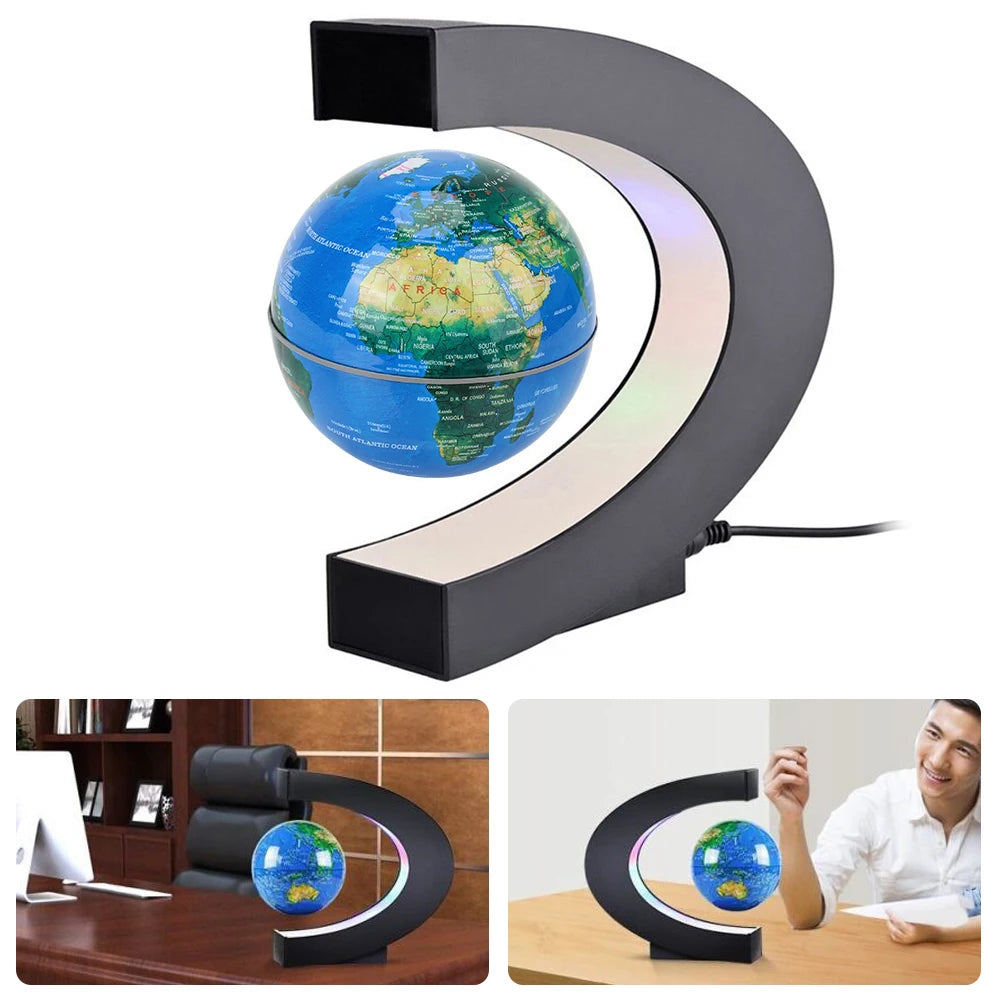 Globo Galleggiante A Levitazione Magnetica Mappa Del Mondo LED Lampada Novità Decorazione Casa Regalo Compleanno