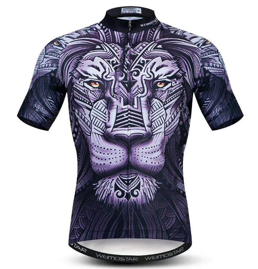 Maglia Ciclismo Estiva Uomo Traspirante A Maniche Corte Con Tasche Per Mountain Bike