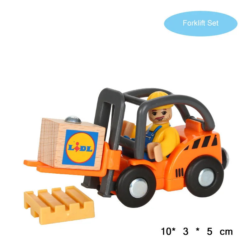 Nuovo Treno Magnetico Per Bambini Con Camion Pompieri Ambulanza Polizia Compatibile Brio In Legno