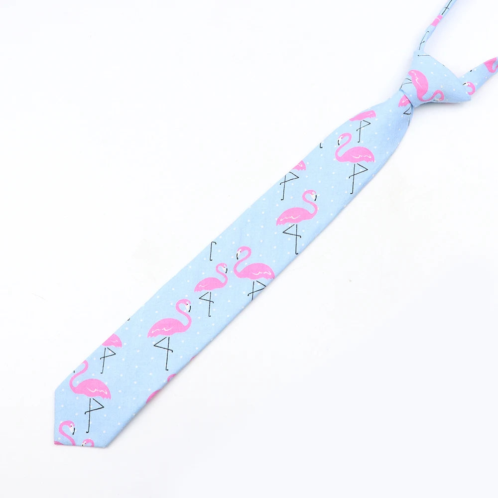 Cravatta Sottile Da Scuola Per Ragazzi E Ragazze Design Tinta Unita Scozzese Floreale Cartoon Casual