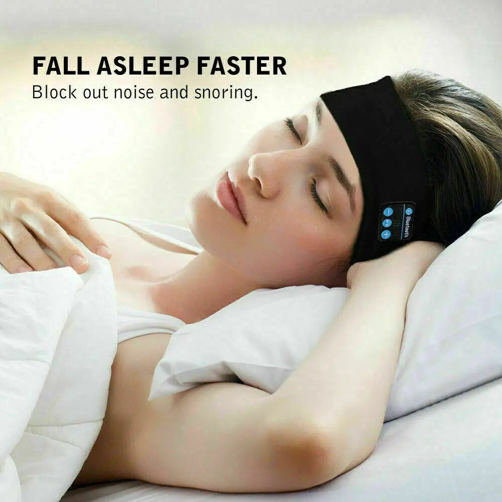 Cuffie Bluetooth 5.0 Stereo Wireless Con Microfono E Fascia Sportiva Per Corsa E Sonno Lunga Durata Della Batteria