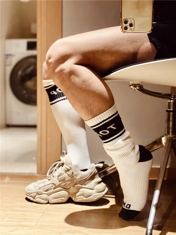 Calzini Uomo In Nylon Sportivi Equipaggio Tubo Lungo Pack Da Tre O Sei Pezzi Conforto Prestazioni