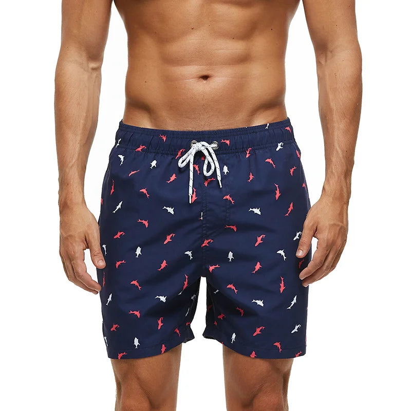 Datifer 2026 Pantaloncini Da Uomo Estivi Con Stampa Surf In Poliestere Quick Dry Fodera In Rete Traspirante