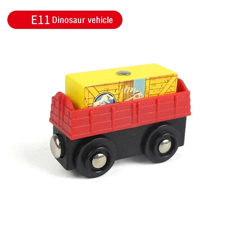 Treno Magnetico in Legno per Bambini Locomotiva con Binari Giochi Educativi Regalo di Compleanno