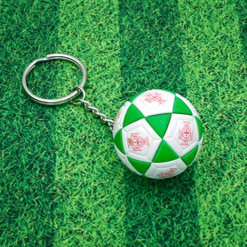 Ciondolo Portachiavi Calcio Souvenir Per Fan Regalo Piccolo Per Attività Scolastiche E Accessori Fai Da Te
