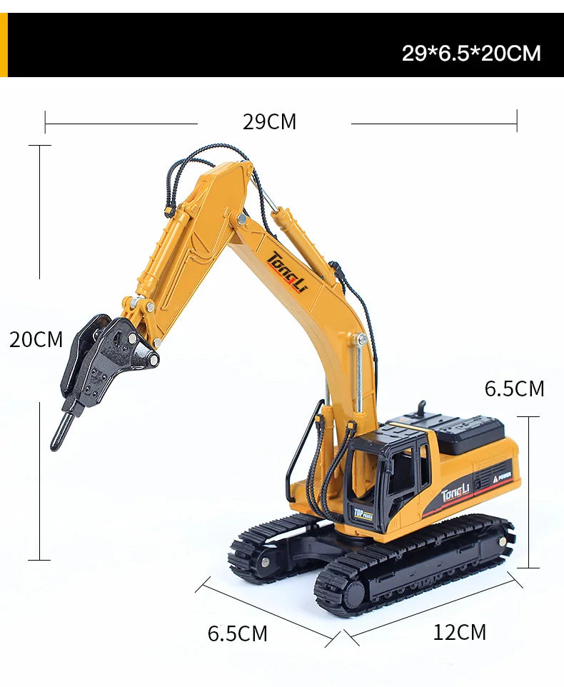 Set Veicoli Da Costruzione In Metallo Scala 1 50 Autocarro Con Cassone Escavatore Trattore Per Appassionati Di Costruzioni