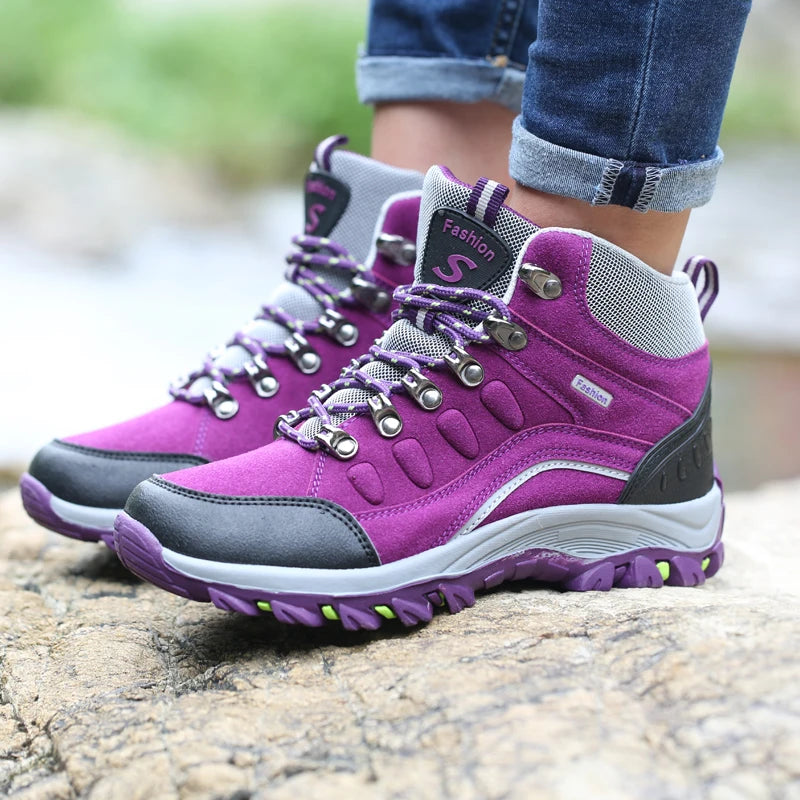 Scarpe Trekking Da Donna All Aperto Con Alta Imbottitura Antiscivolo Sneaker Casual Da Arrampicata