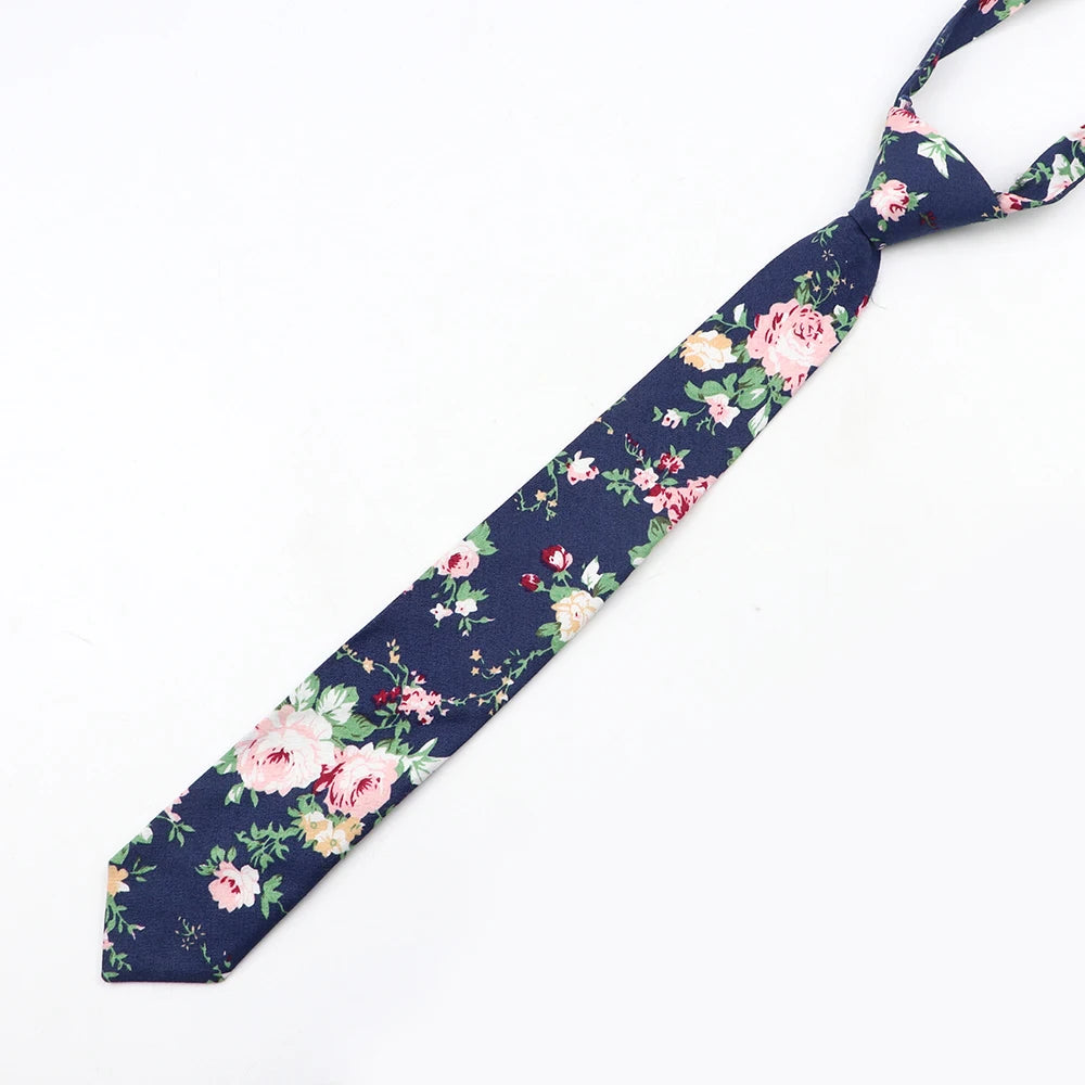 Cravatta Sottile Da Scuola Per Ragazzi E Ragazze Design Tinta Unita Scozzese Floreale Cartoon Casual