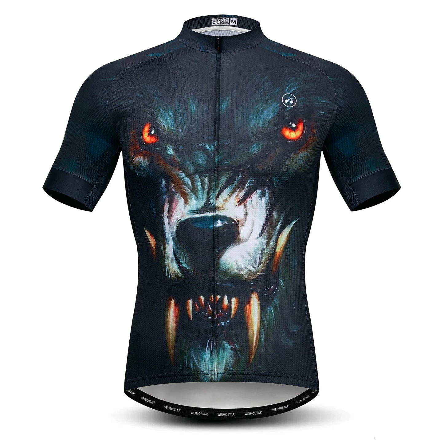 Jersey Da Ciclismo Uomo Skull Traspirante Estate Quick Dry Anti Sudore Riflettente Con Tasche MTB
