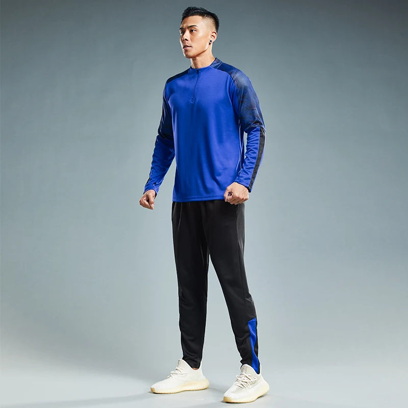 HQ Uomo Bambini Tuta da palestra Calcio Maglie da calcio Sport Corsa Allenamento Fitness Tuta Abbigliamento sportivo Maglione con cappuccio a maniche lunghe