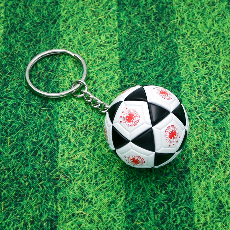 Ciondolo Portachiavi Calcio Souvenir Per Fan Regalo Piccolo Per Attività Scolastiche E Accessori Fai Da Te