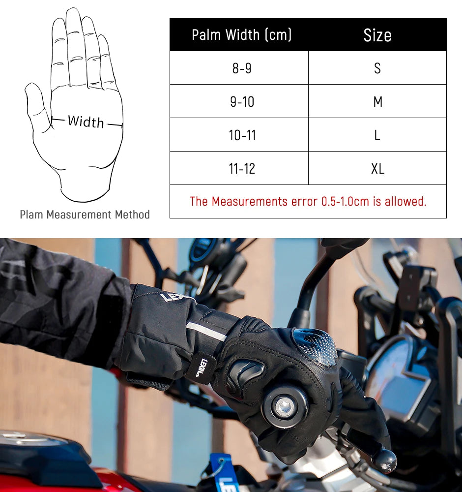 Guanti Estivi Lexin da Uomo per Moto Traspiranti Protezione Mani Design Touchscreen Equitazione Ciclismo