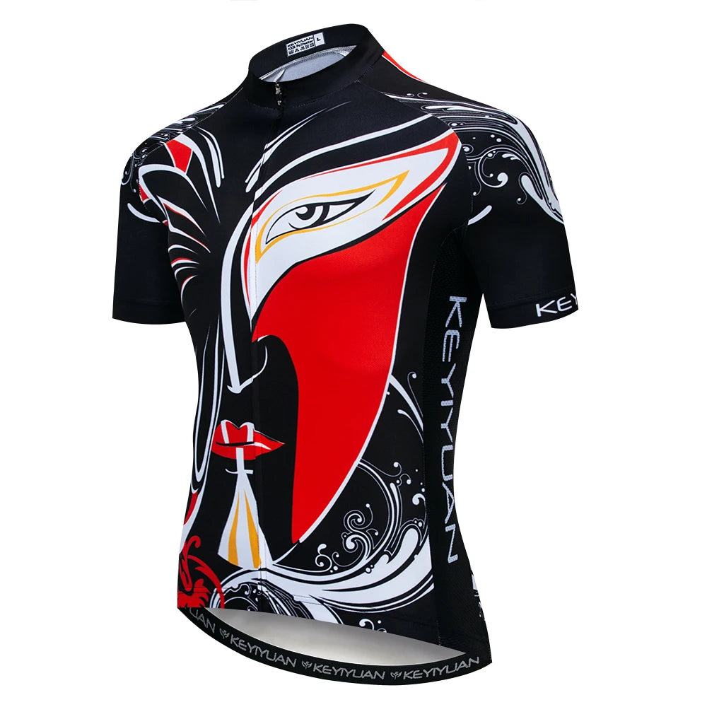 Keyiyuan Maglia Ciclismo Uomo Maniche Corte Estate Per Gara Triathlon MTB Abbigliamento Sportivo Bici