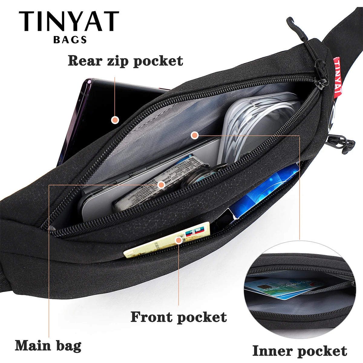 Marsupio Da Uomo Borsa Da Viaggio Cintura Per Telefono Grande Casual Fanny Banana Bag Tasche Sui Fianchi