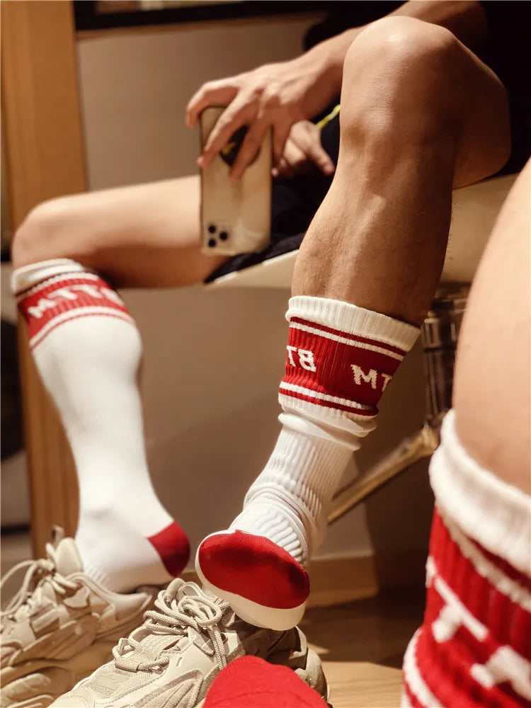 Calzini Uomo In Nylon Sportivi Equipaggio Tubo Lungo Pack Da Tre O Sei Pezzi Conforto Prestazioni