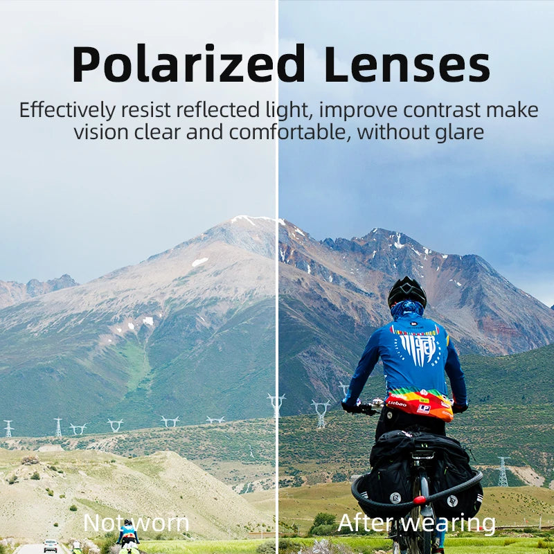 Occhiali Polarizzati Rockbros Da Sole UV400 Sport All Aperto Ciclismo Escursionismo Campeggio Golf