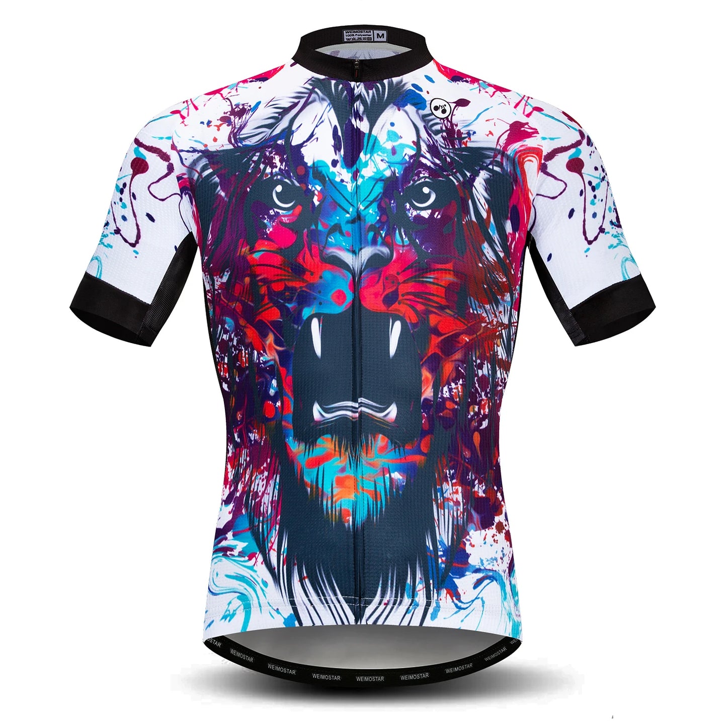 Jersey Da Ciclismo Uomo Skull Traspirante Estate Quick Dry Anti Sudore Riflettente Con Tasche MTB