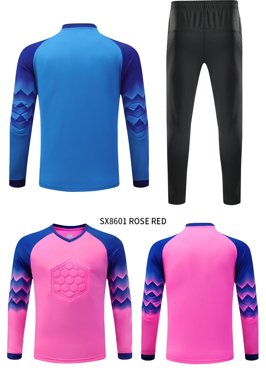 Nuova Uniforme Da Calcio Allenamento Uomo Portiere Maglia Da Calcio Per Bambini Set Pantaloni Protettivi In Poliestere