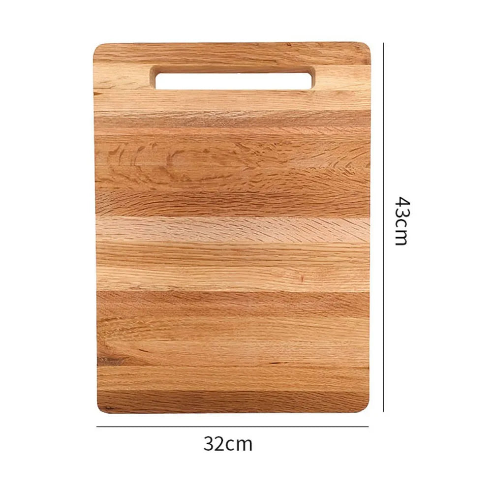 Jaswehome Tagliere Da Cucina In Legno Di Quercia Grande Tagliere Multiuso Per Carne Formaggio Pane Verdura Frutta