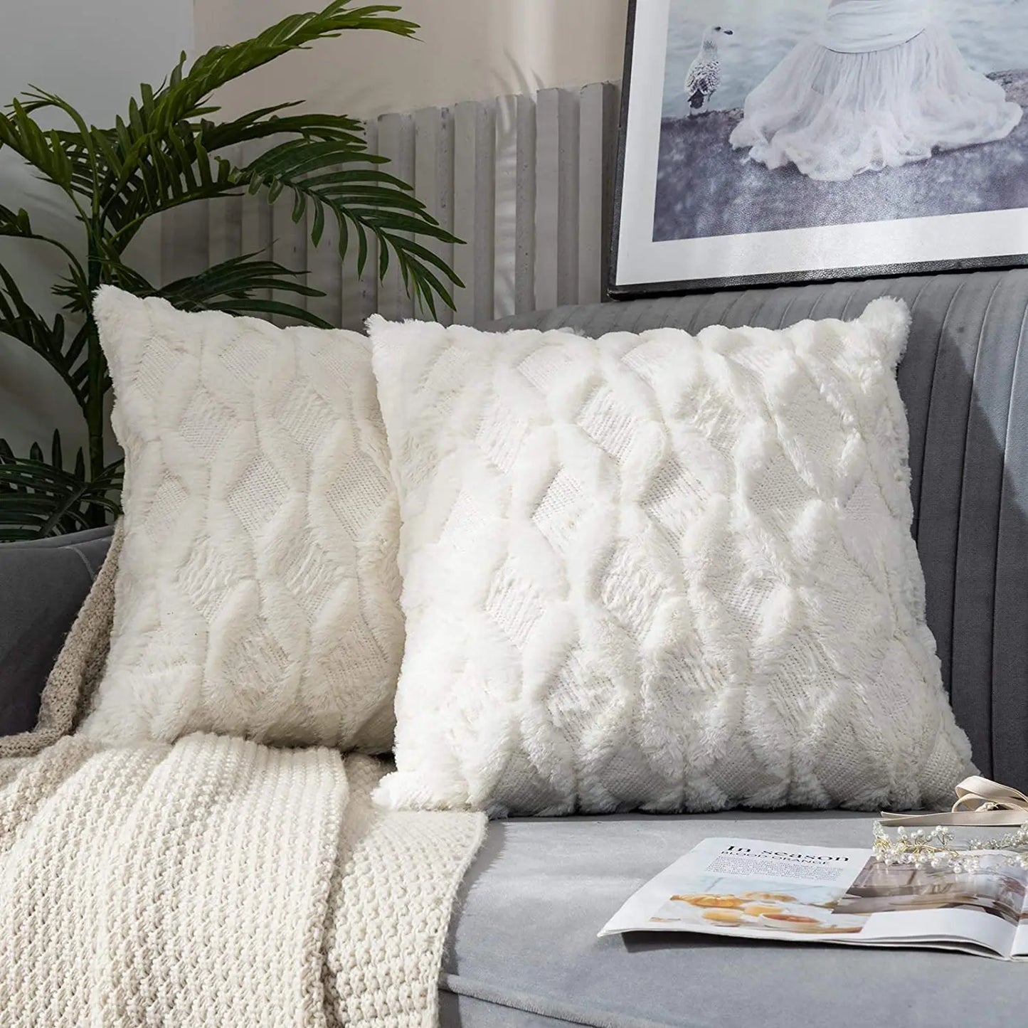 Federa Morbida Decorativa Per Cuscino Fodera Soggiorno E Letto Decorazioni Casa Natale
