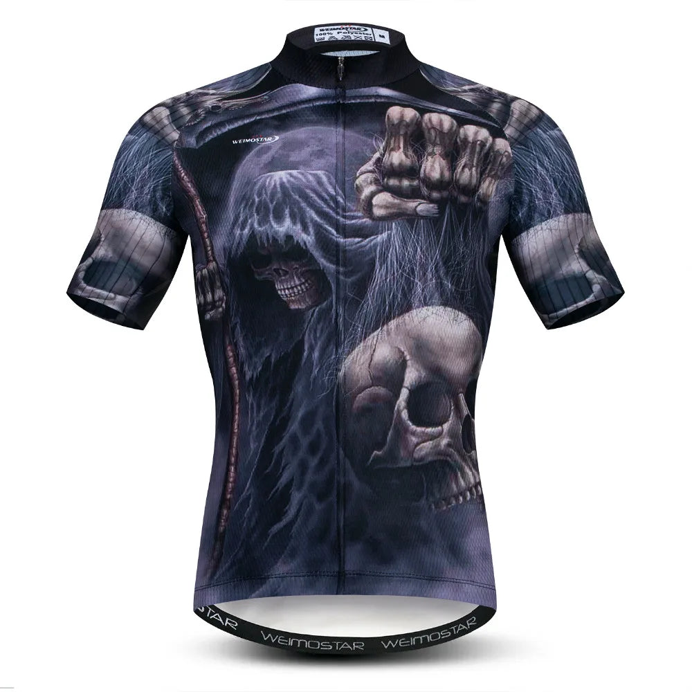 Maglia Ciclismo Estiva Uomo Traspirante A Maniche Corte Con Tasche Per Mountain Bike
