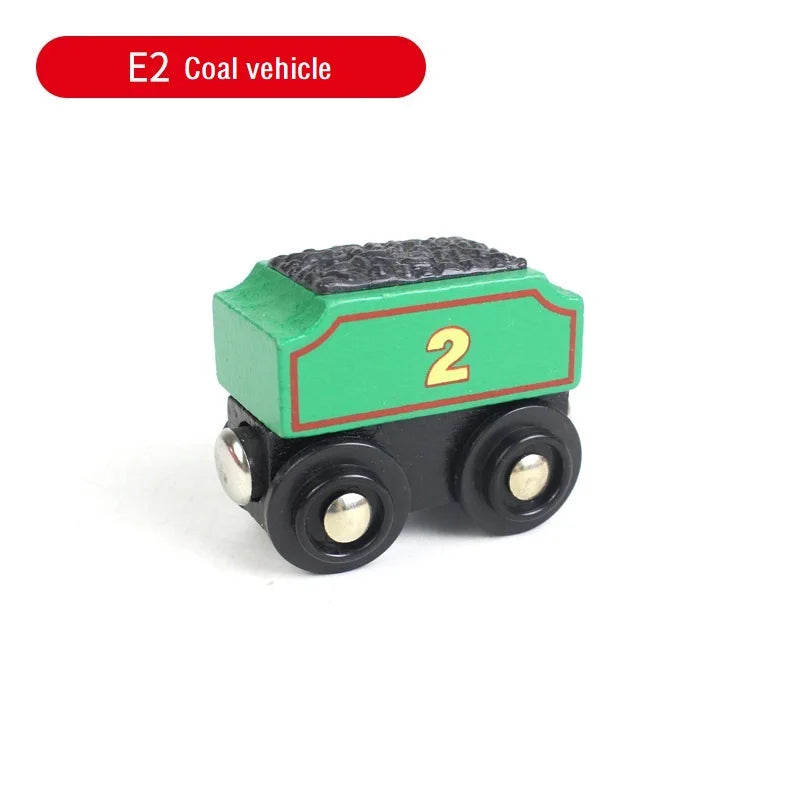 Treno Magnetico in Legno per Bambini Locomotiva con Binari Giochi Educativi Regalo di Compleanno