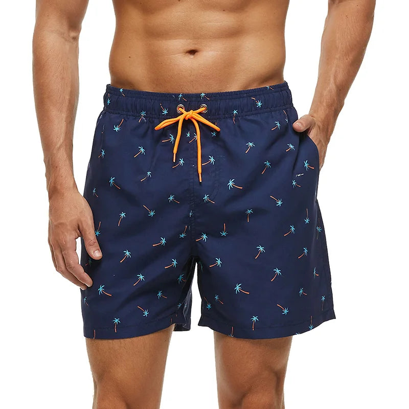 Pantaloncini Uomo Ad Asciugatura Rapida A Righe Verticali Traspiranti Con Fodera In Rete Taglie Forti Spiaggia Surf