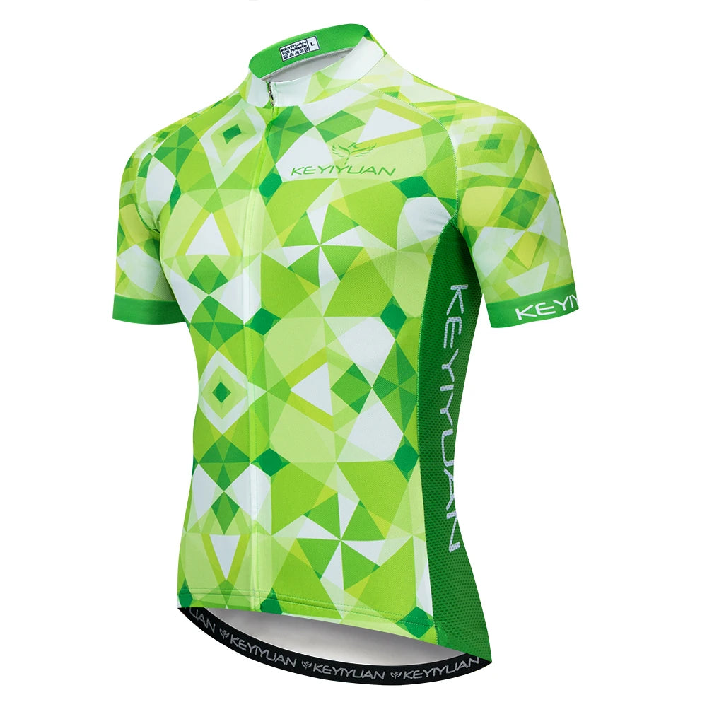 Keyiyuan Maglia Ciclismo Uomo Maniche Corte Estate Per Gara Triathlon MTB Abbigliamento Sportivo Bici